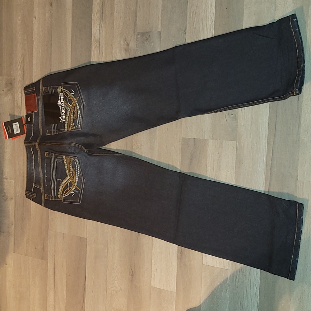 NWT Hincapie Mens Denim Jeans 34 (In-Seam: 32”) Embroidered Pockets Medium